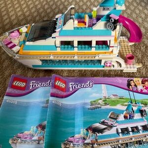 LEGO Friends Dolphin Adventure Yacht Set - Blue, Pink, White